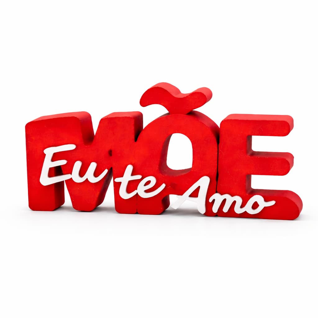 Placa Letreiro Mãe Eu Te MO, Presente, Decoração, Aniversario, Dia, Lembrança, Personalizada, Amor.