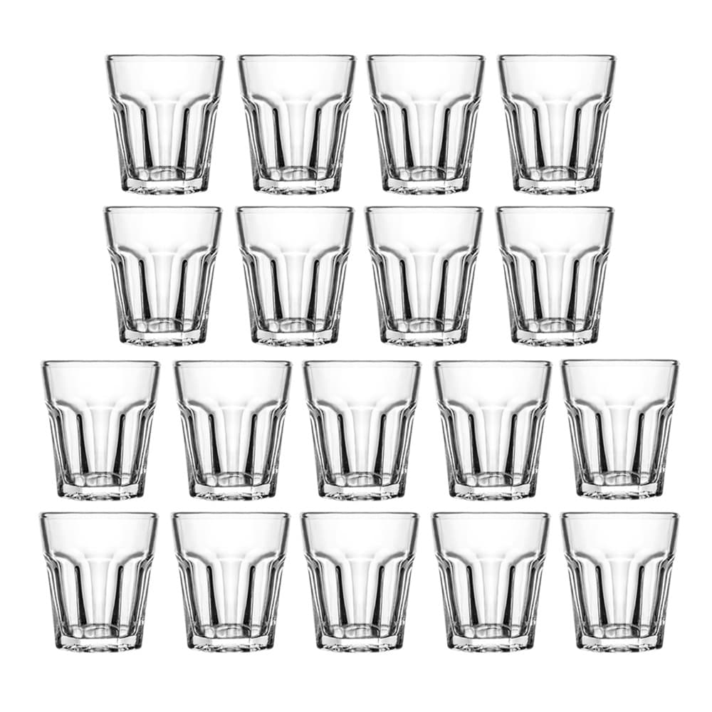 Kit Jogo de Copos Shot de Vidro Casual 45ml Dose Bebida Pinga Vodka