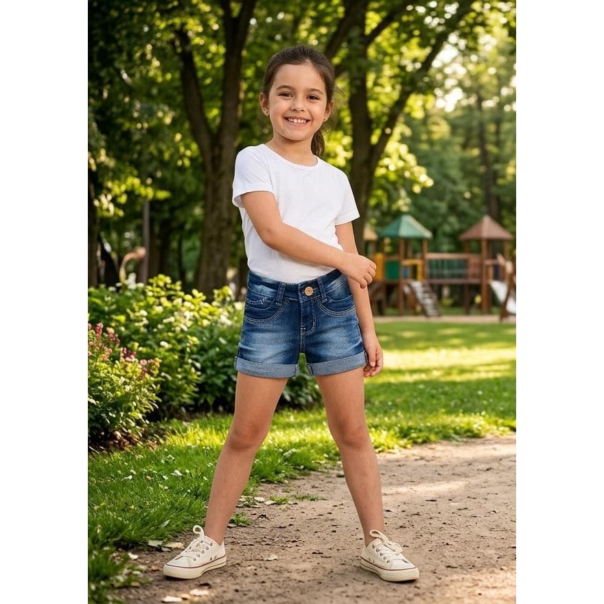 SHORT JEANS INFANTIL  MENINA 4/8