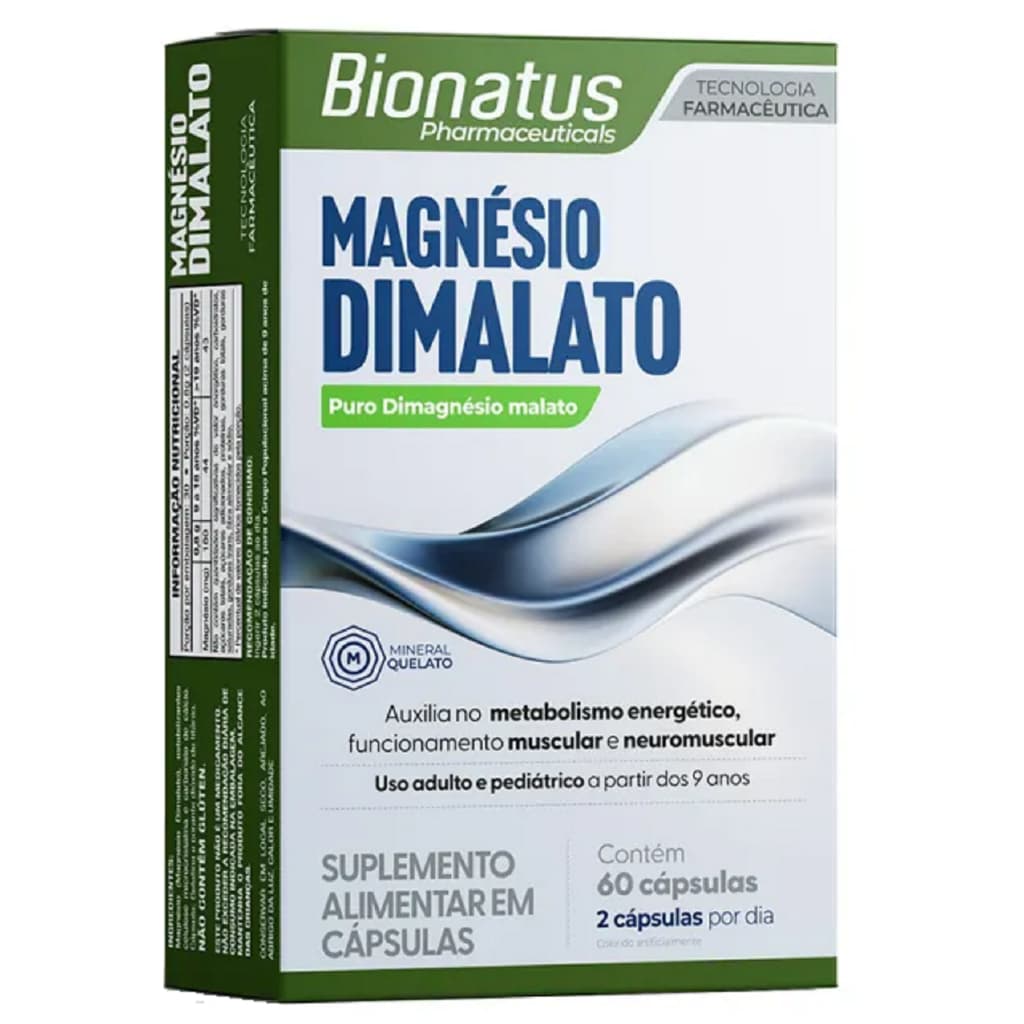 Magnesio Dimalato 60 cápsulas Bionatus