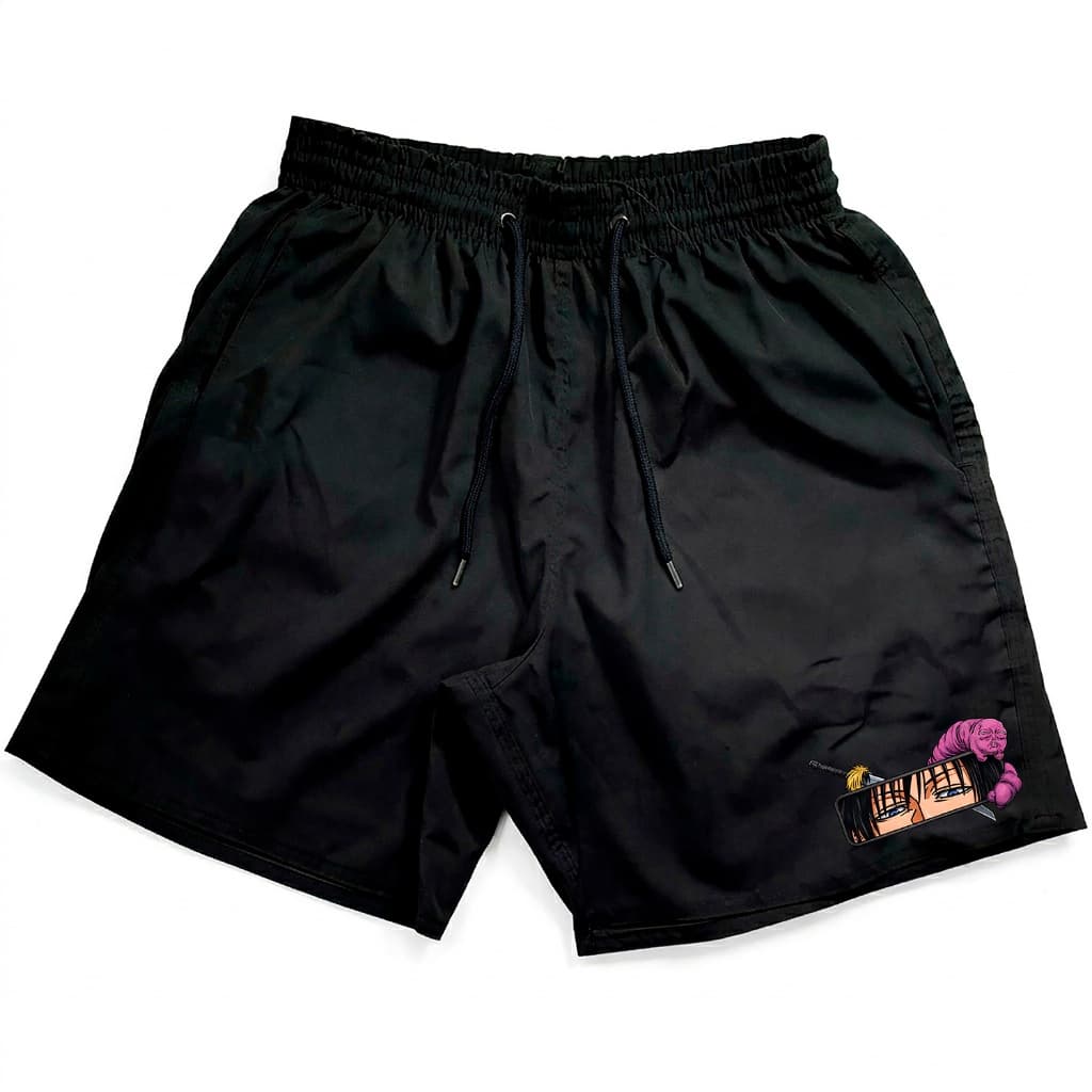 Short Masculino Tactel Bermuda Masculina Anime Toji Jujutsu Secagem Rápida Para Academia Praia Lazer