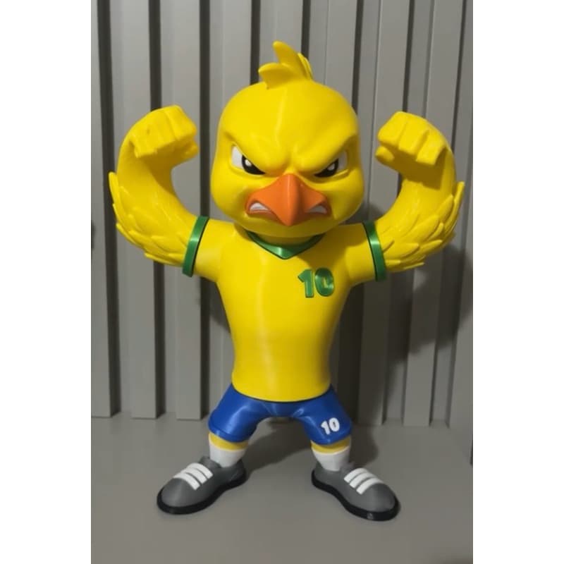 grande 28cm, Boneco Mascote Futebol Copa Presente Colecionável Lançamento Copa do Mundo + Brinde Chaveiro Chuteira.