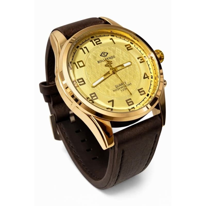 Relógio masculino pulseira de couro relógio de luxo casual várias cores a prova dágua