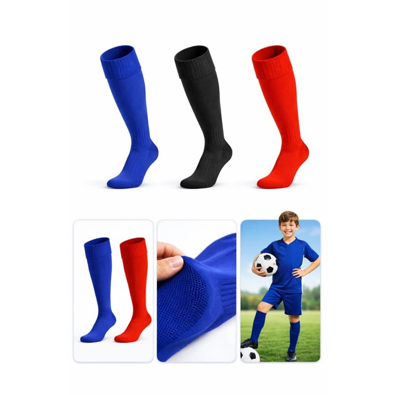 Kit 3 Pares Meião Infantil Futebol Esportivo Criança 20-30