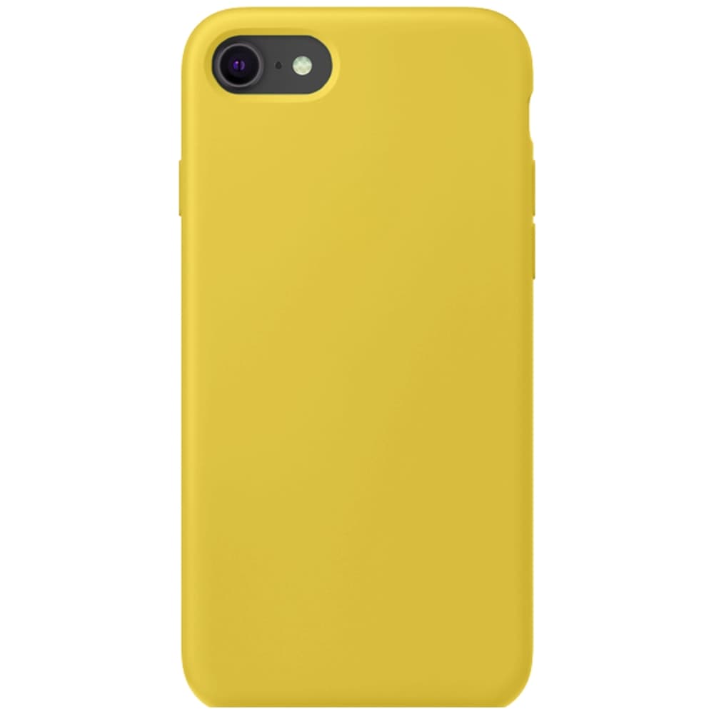 Capinha Amarela Para Iphone 7, Iphone 8 Normal e Iphone SE 2020/2022 Fechada Nas Laterais Aveludada