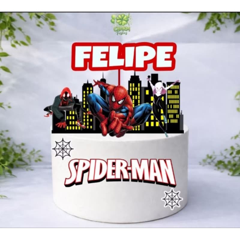 envio Rapido - TOPO TOPPER DE BOLO HOMEM ARANHA