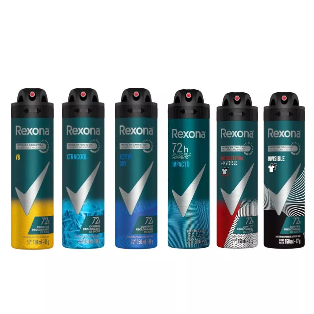 Desodorante Rexona Aerosol Masculino 72h –  (150ml)