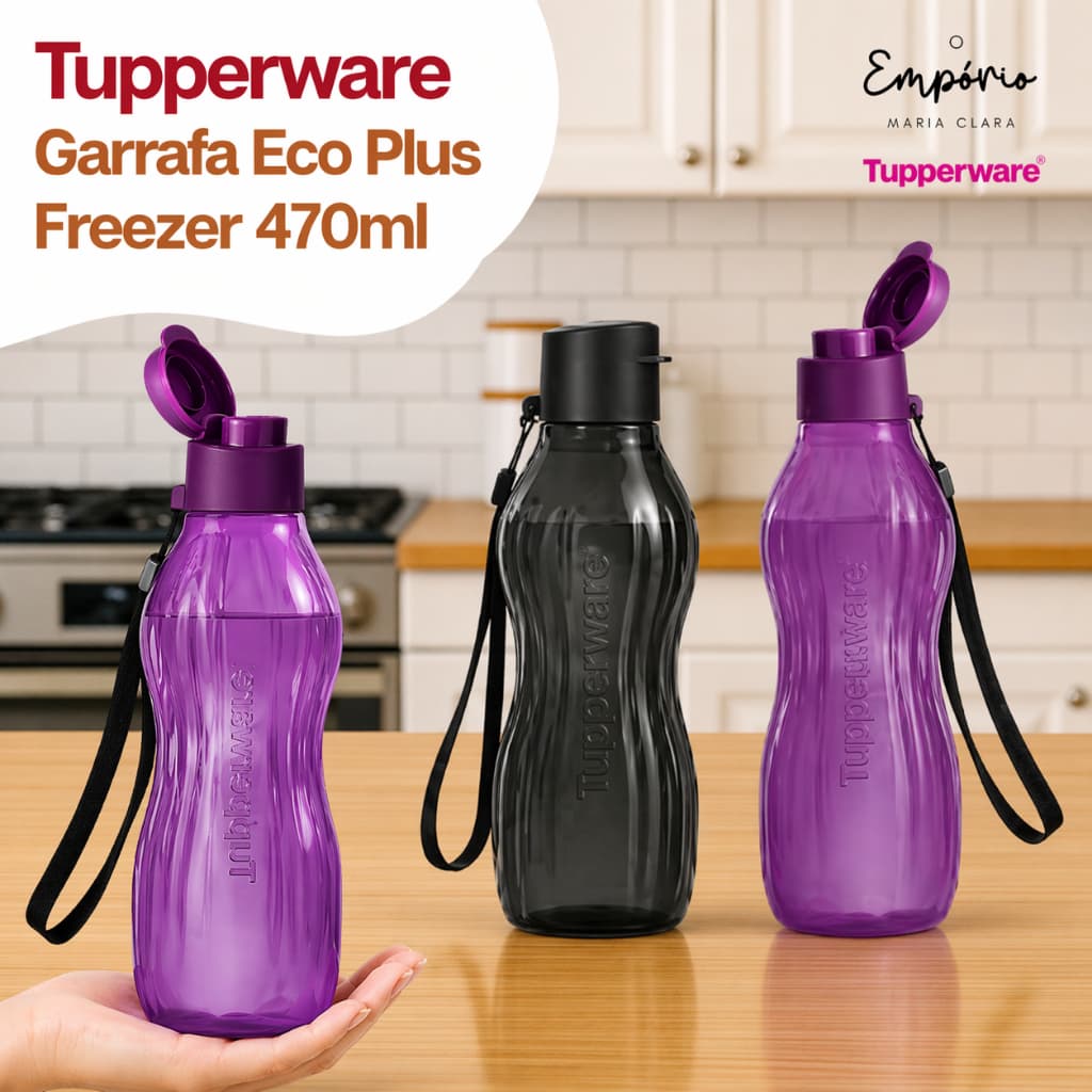Tupperware Garrafa Eco Plus Freezer 470ml Cor a Escolher