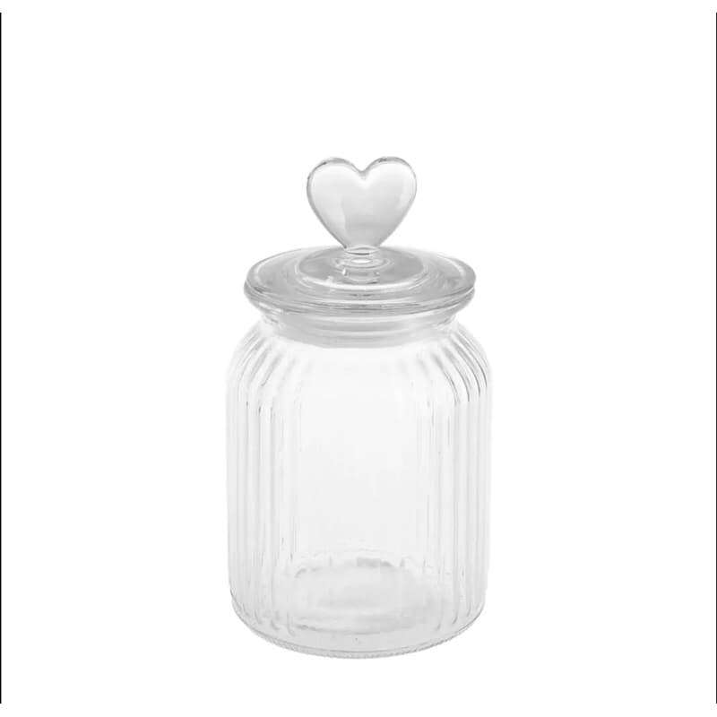 Pote Hermético Coração Vidro 1000ml - Almix