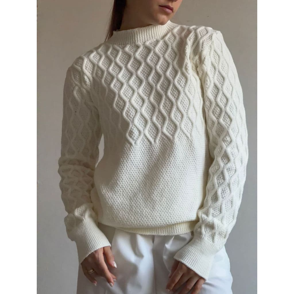Blusa Tricot Modal Manga Trabalhada Inverno Tricô Ponto Arans