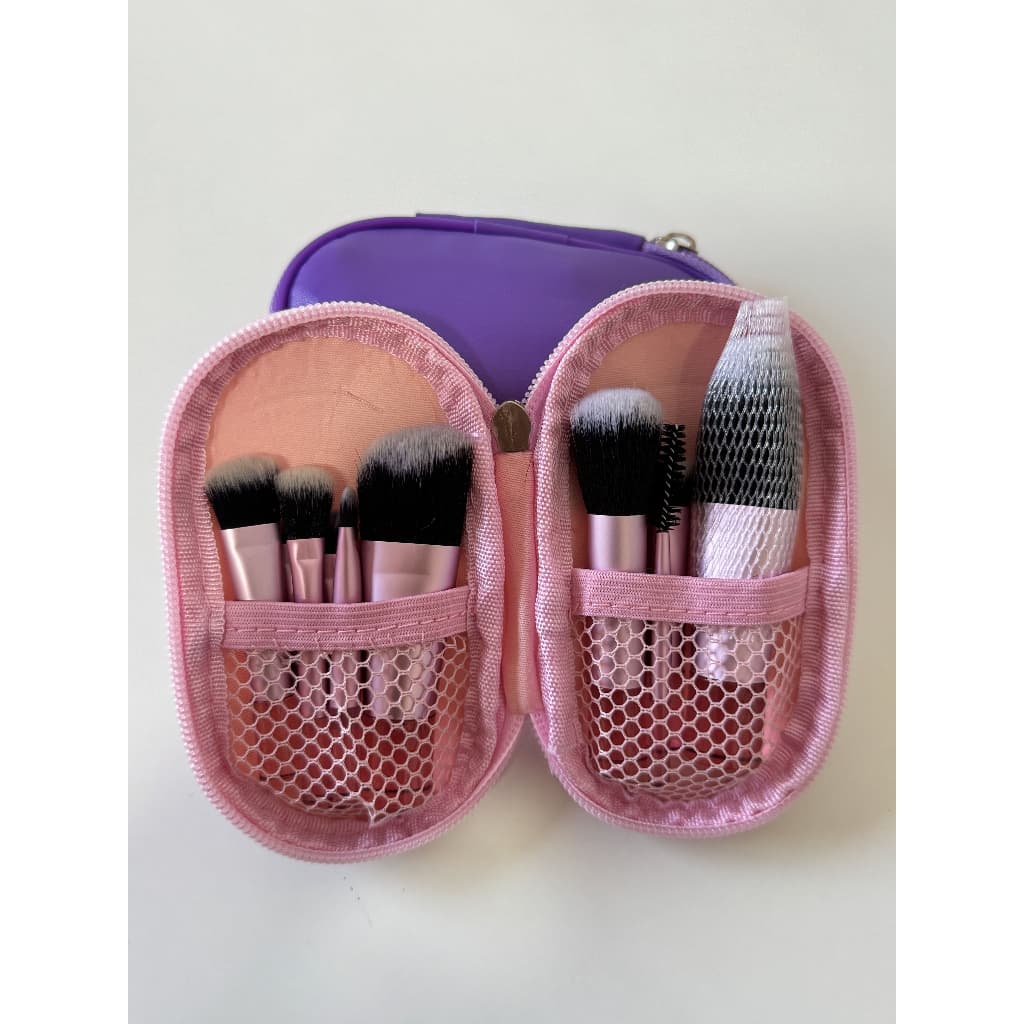 Pincéis de Maquiagem - Mini Kit com estojo