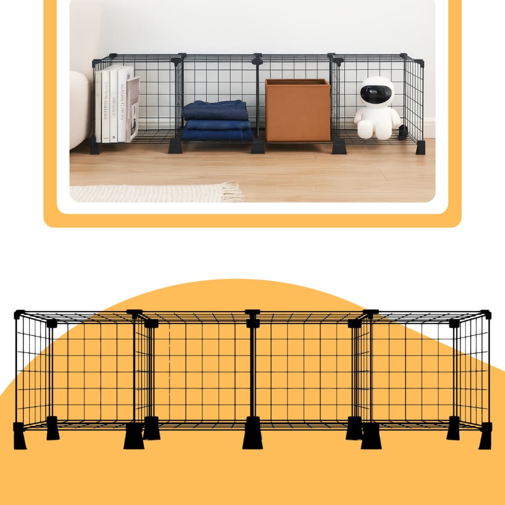 Estante Organizadora de Aço Aramado 4 Nichos Casa Loja Comercio Estoque Roupas Brechó Tenis Promoção