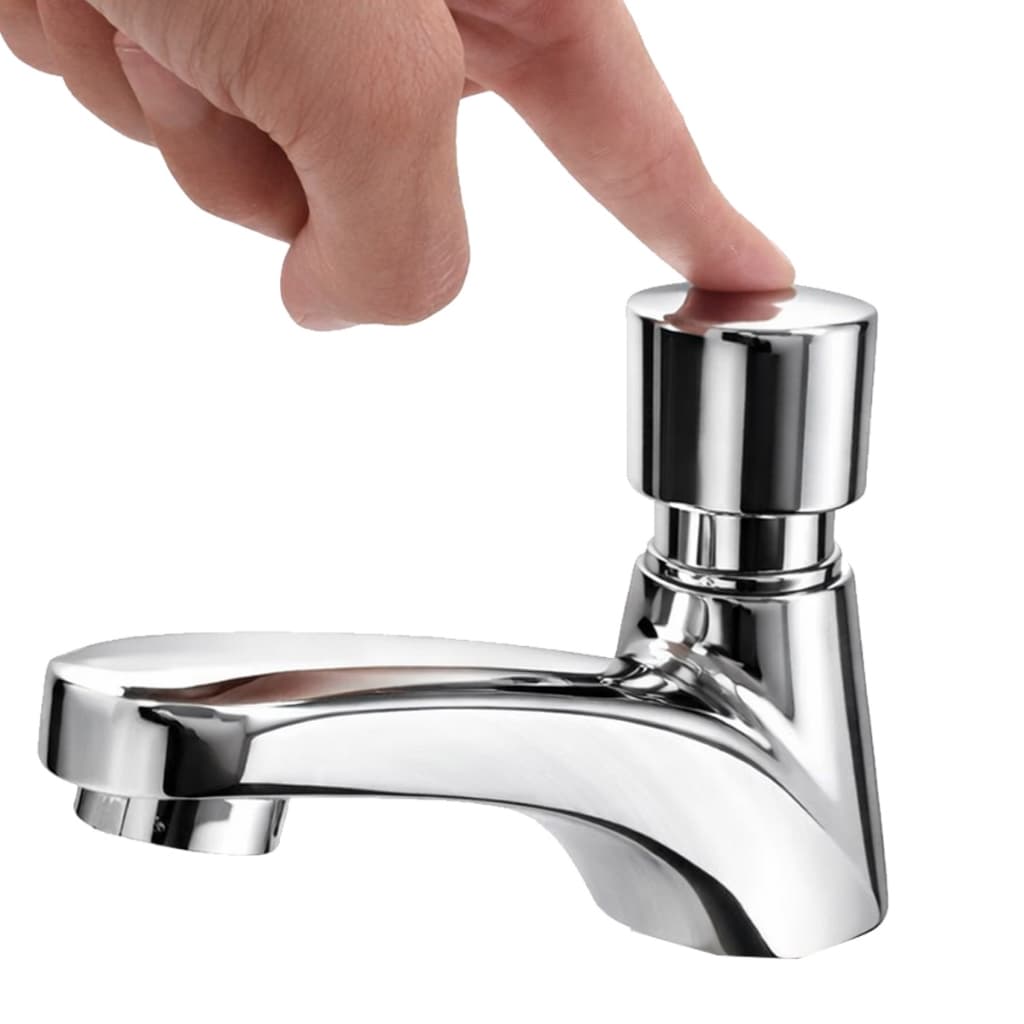 Torneira Banheiro de Pressão Torneira Pia Banheiro Cromada Inox Torneira de Banheiro Para Pia