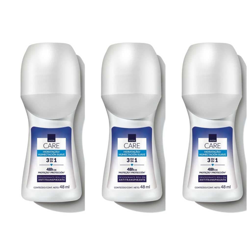 Roll On Avon Care Hidratação Suave Kit com 3/5/9 unidades (48ml)- PRODUTO ORIGINAL