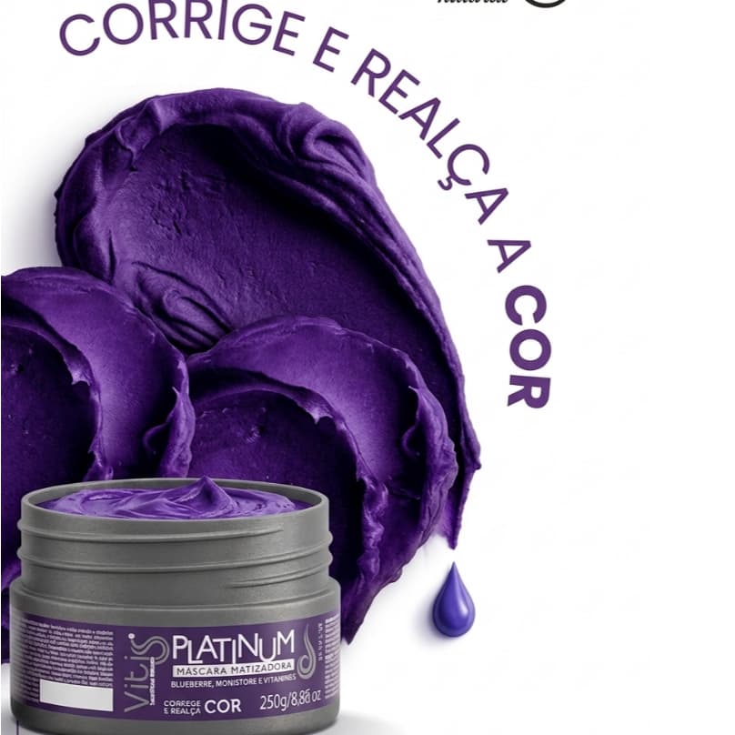 Máscara Matizadora Vitiss Platinum - 250g Efeito Platinado Profissional