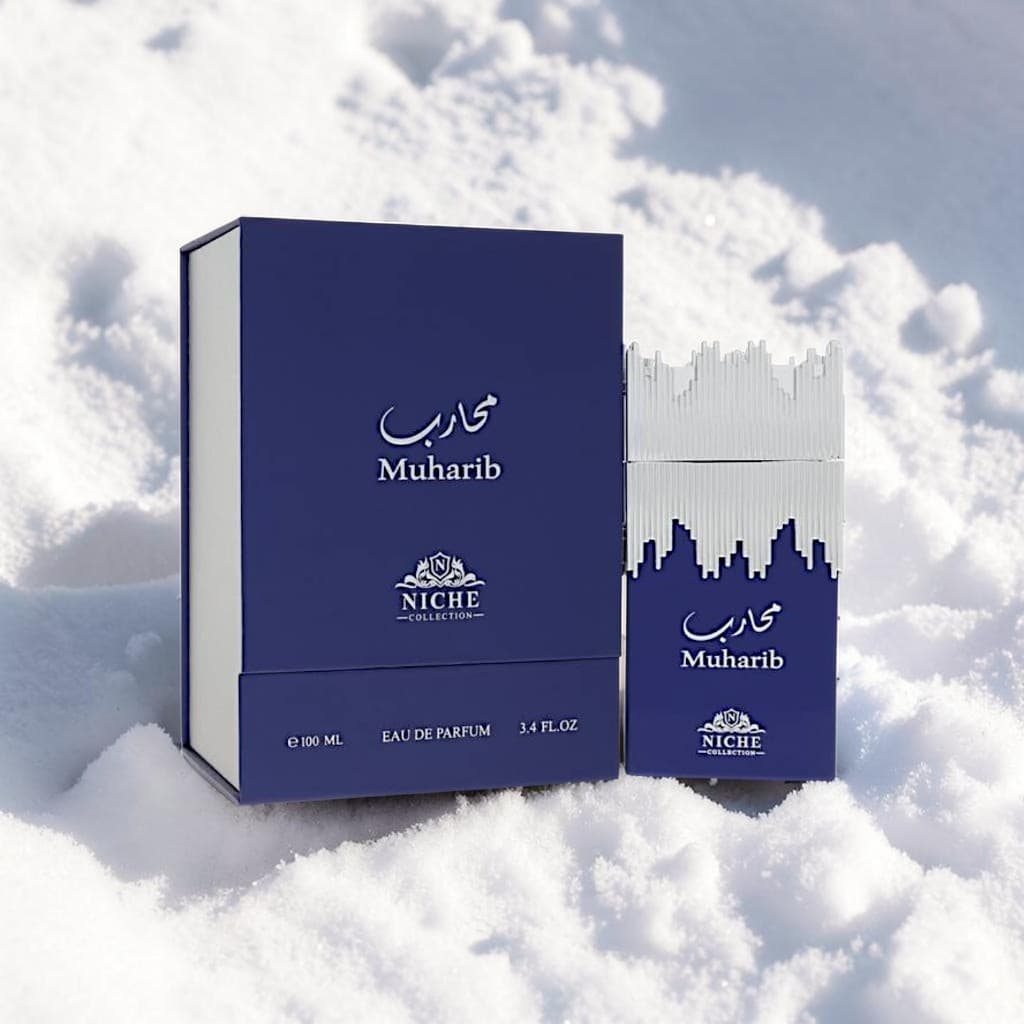 Perfume Muharib Niche Collection Eau de Parfum 100ml – Masculino, Amadeirado Intenso Sofisticado