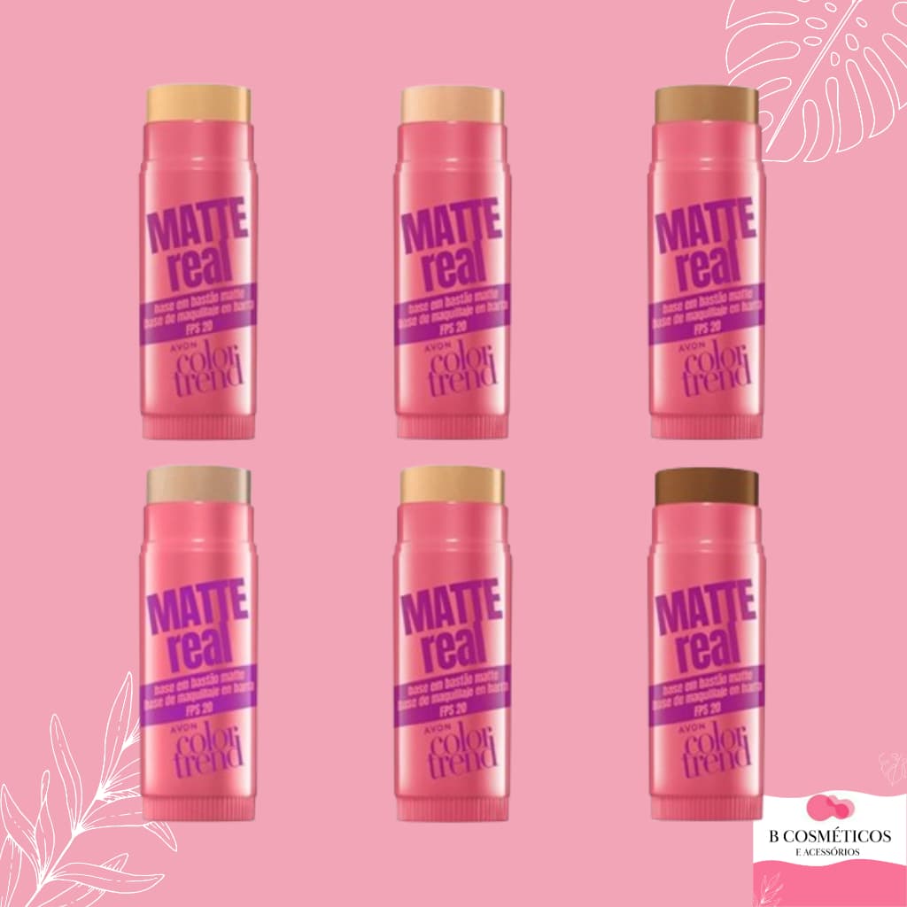 Base em Bastão Matte Real avon color trend