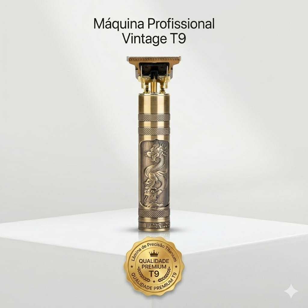 Máquina De Cortar Cabelo E Barbear Profissional Dragão Recarregável Sem Fio Acabamento Barba Pezinho Plástico