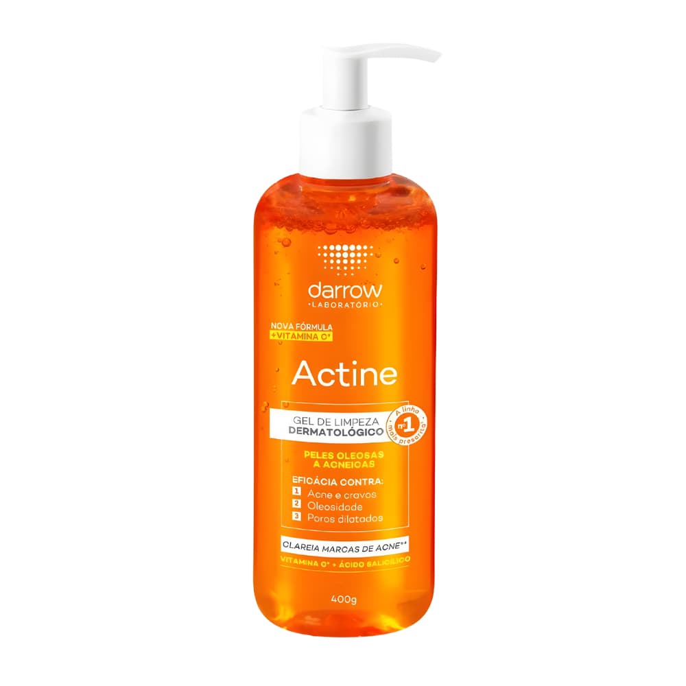 Gel de Limpeza Facial Actine Darrow Combate Actne Oleosidade 400g