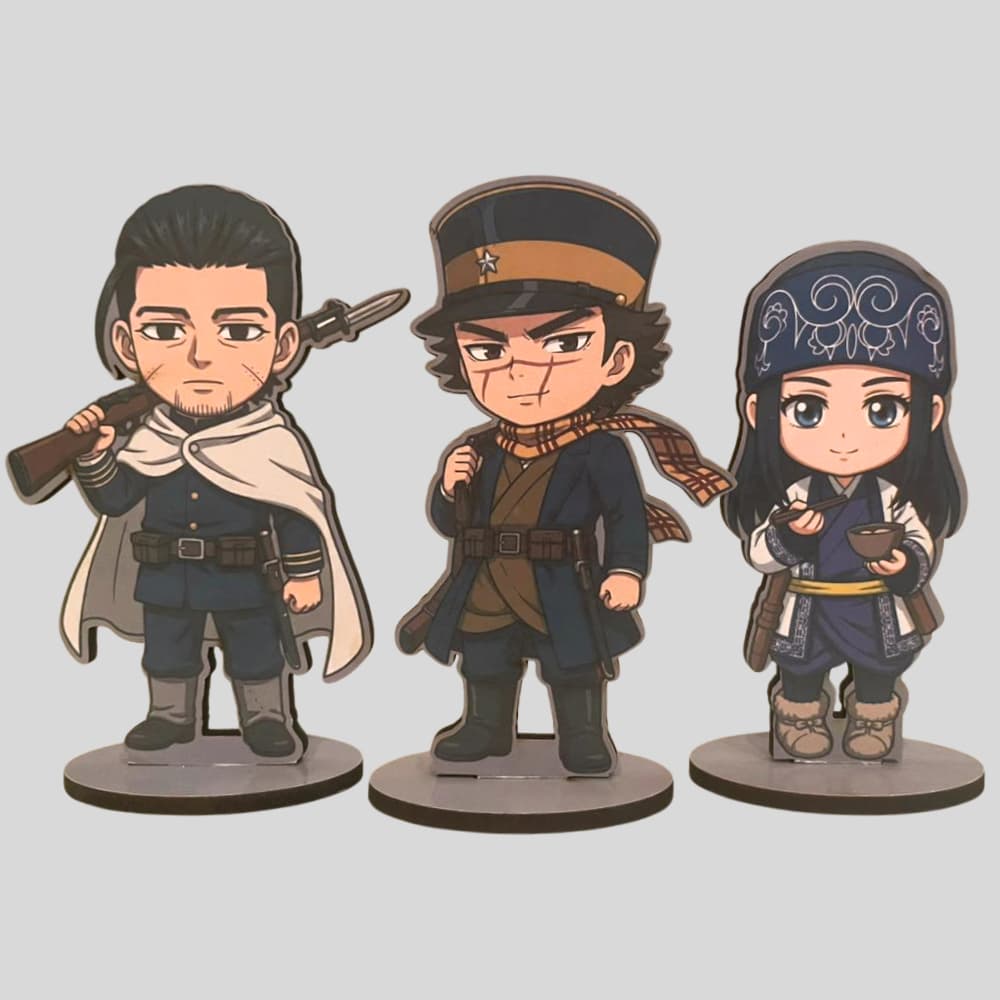 Totem Figure Golden Kamuy Anime Saichi sugimoto Asirpa Hyakunosuke Ogata decoração presente boneco