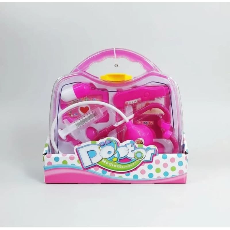Maleta Médica Infantil Doctor Medical Equipmen Rosa
