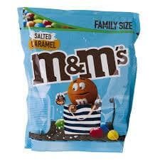 M&ms Chocolate Caramelo Salgado 310g Tamanho Família