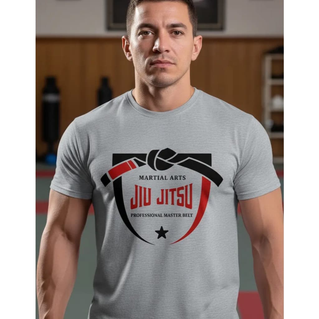 Camiseta Camisa Masculina Jiu-Jítsu Lutador Esportes MMA Moda Blusas Roupas T-shirts