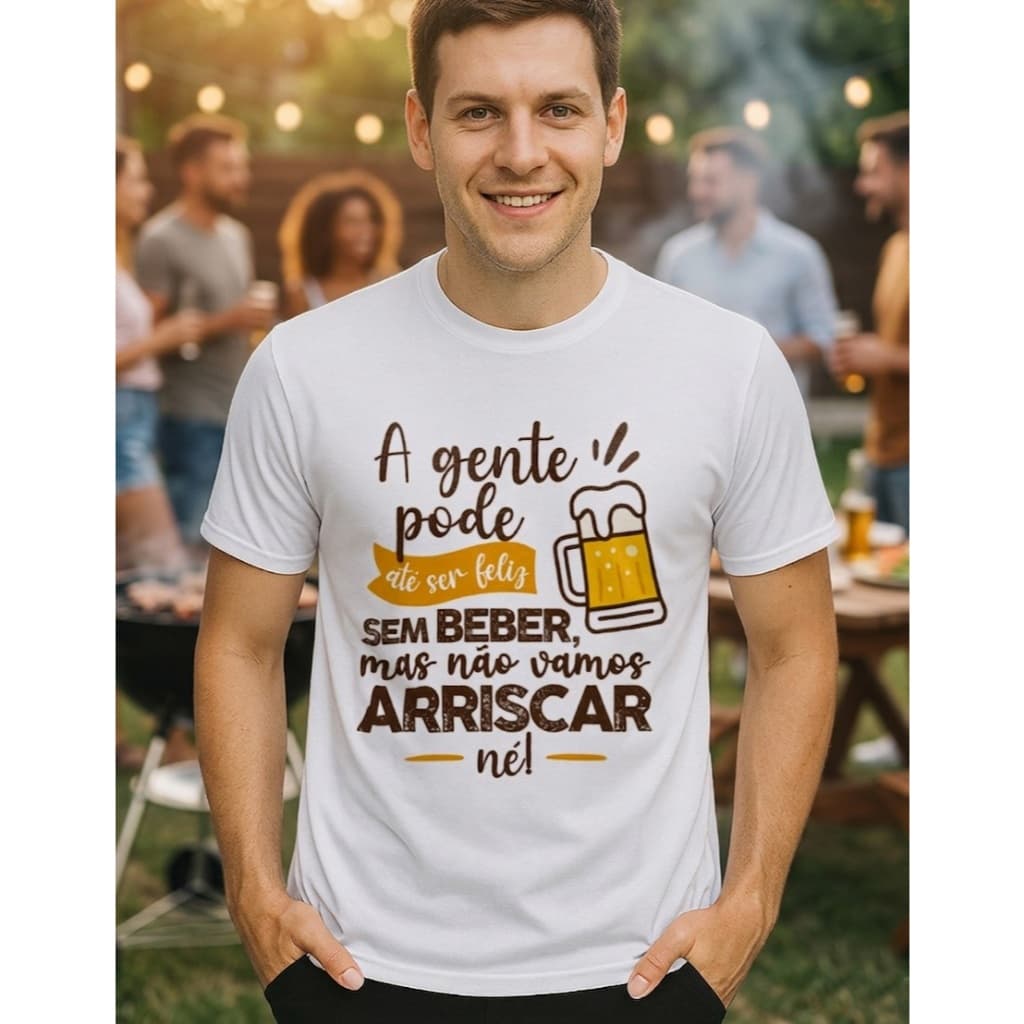 Camiseta Camisa Masculina Frases Engraçadas Cerveja Humor Moda Meme Blusas T-shirts Malha Fria Premium Não Amassa