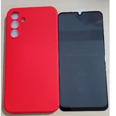 Kit Capinha de Silicone Samsung Galaxy A15+ Película de Privacidade .