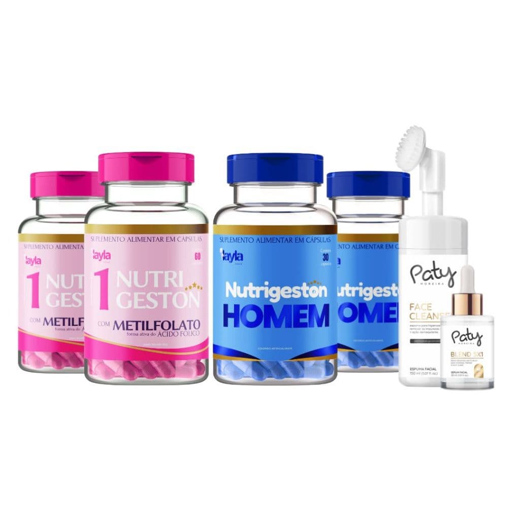Nutrigeston Kit Casal Plus Vitaminas Para Ela e Ele ganheu um kit SkinCare