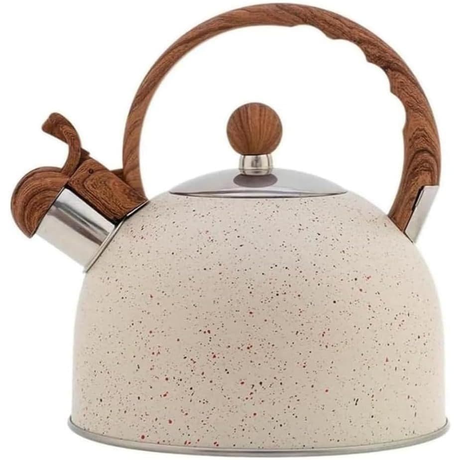 Chaleira Inox Cerâmica Com Apito 2l Mármol Mimo Style