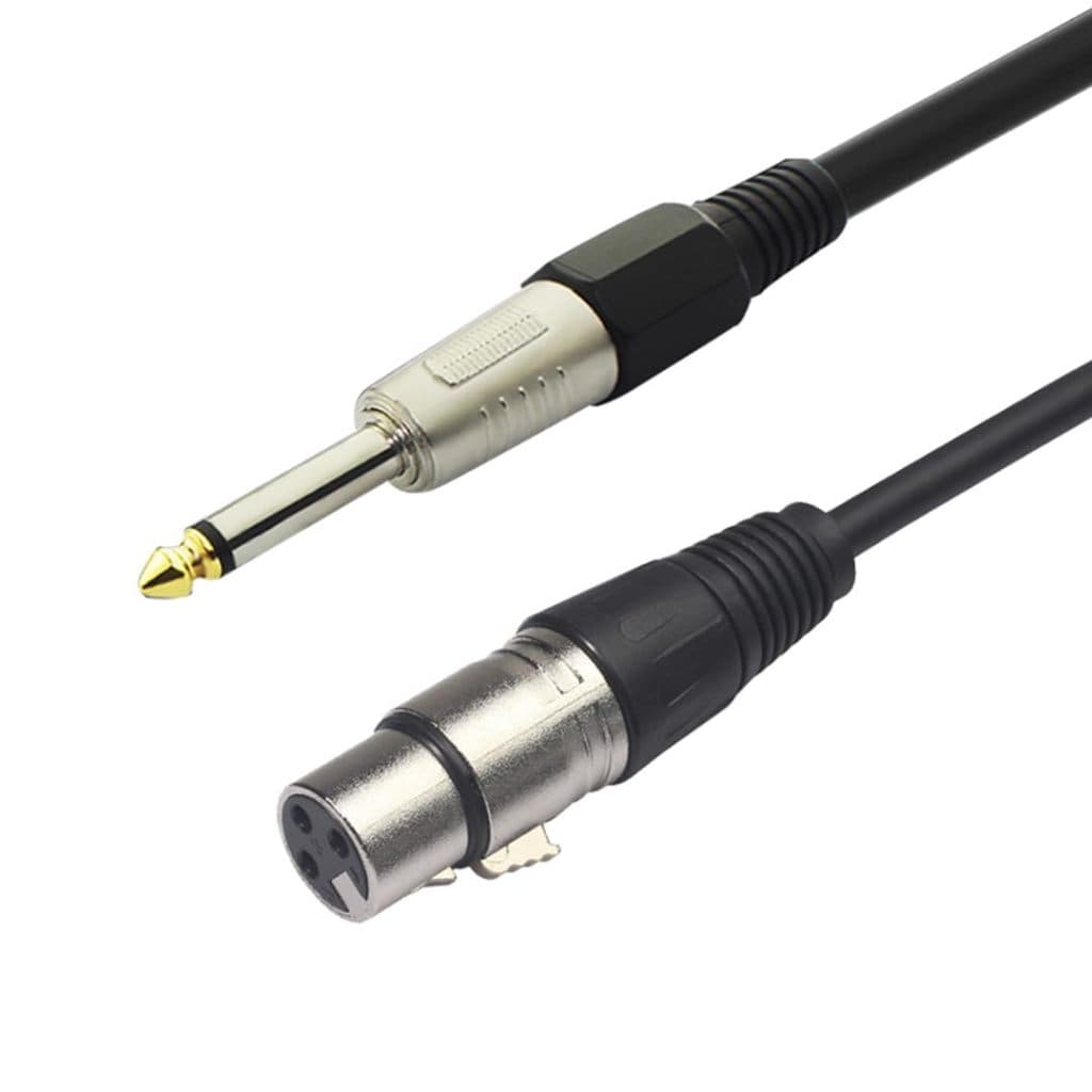 PluCable Cabo de audio P10 para XLR femea 3, 5 e 10 metros