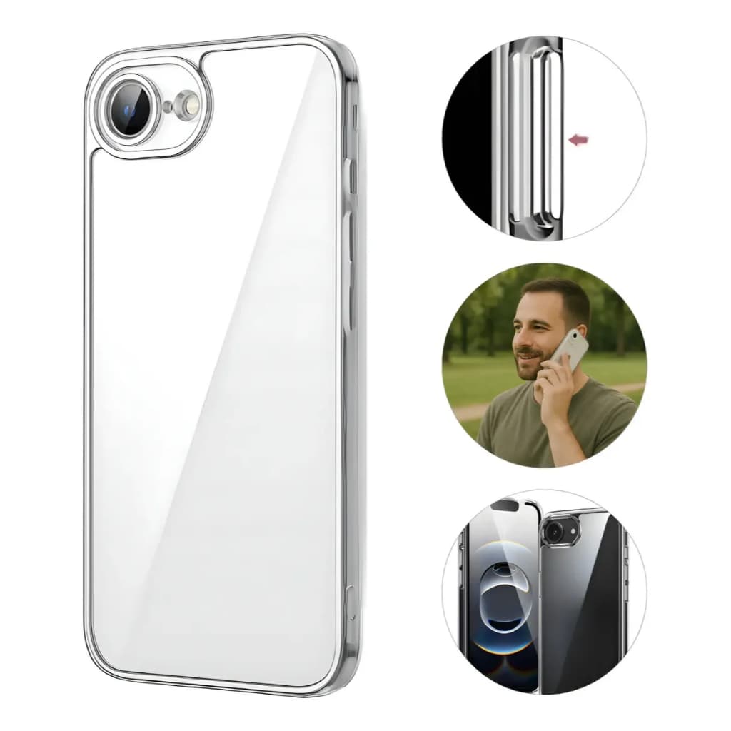 Capa Capinha Clear Case Acrilico  Para iPhone 17e Anti Impacto Proteção