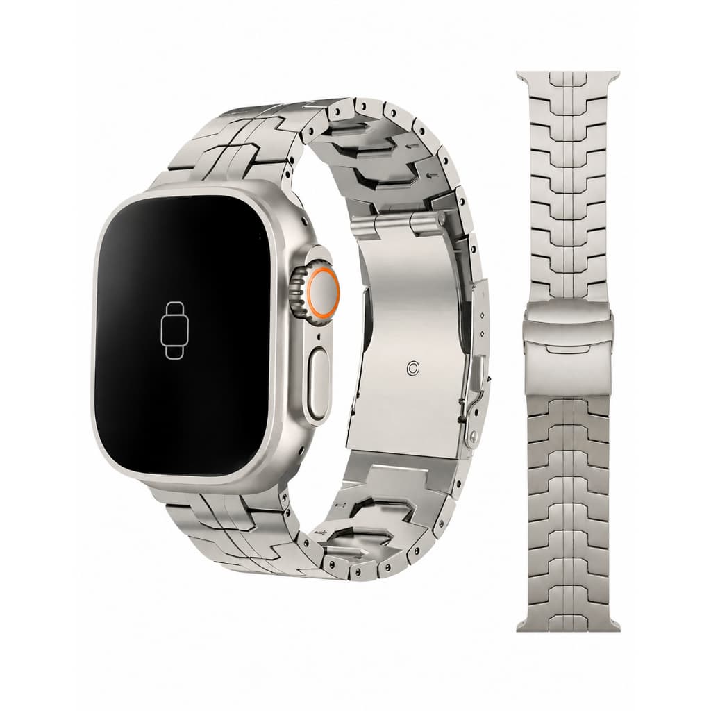 Pulseira Metal Titânio Moderna Para Apple Watch Ultra 49mm Largura Da Pulseira 26mm