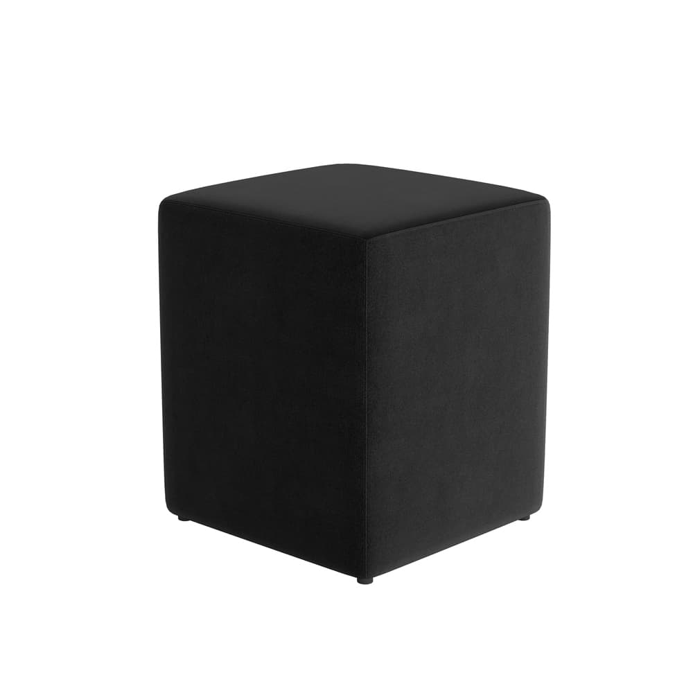 Puff Banquinho Grande Quadrado Para Sala Quarto Suede 43x33x33 - Varias Cores