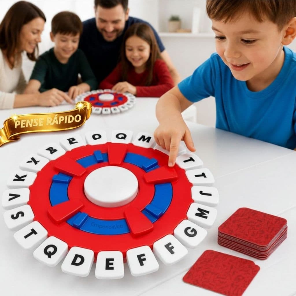 Jogo De Tabuleiro Stop Tapple Adedonha Tabuleiro de Palavras Cartas Com Temporizador Raciocinio