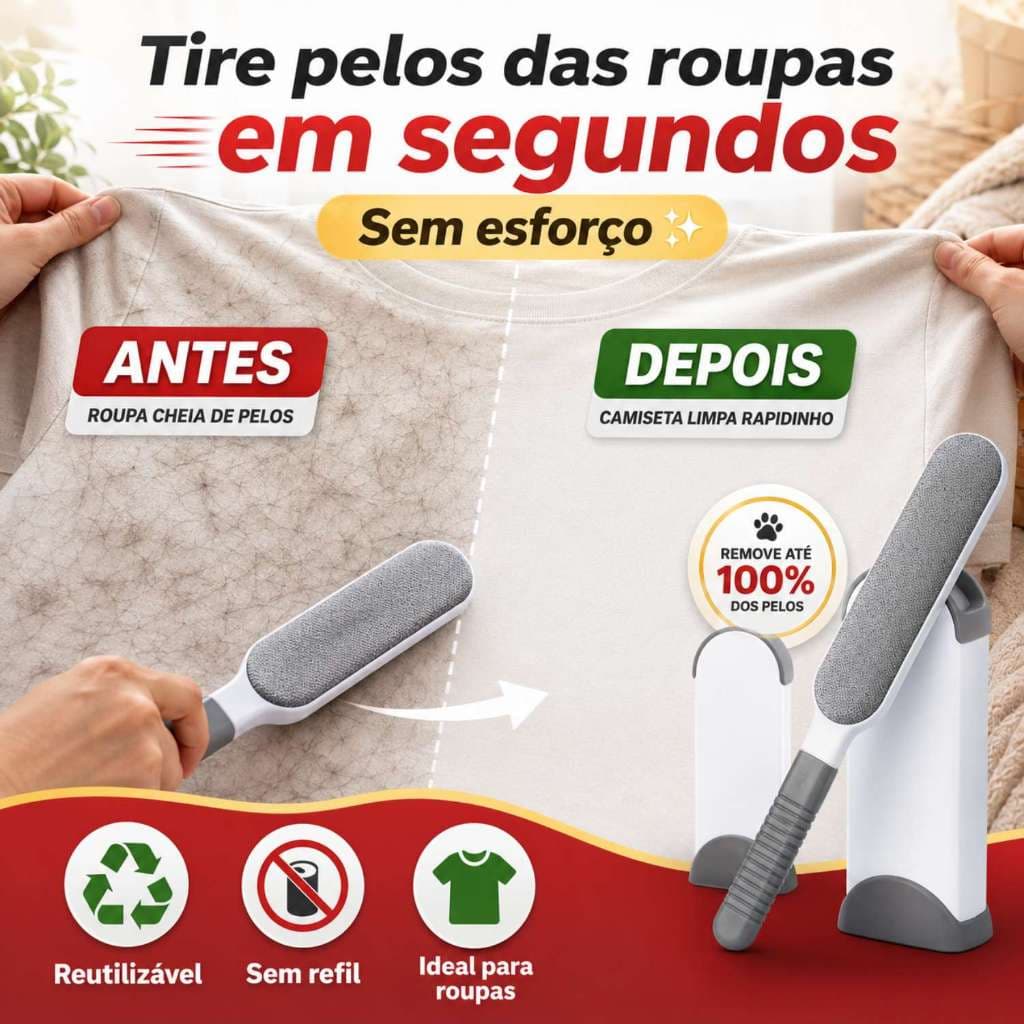 Rolo de Tira Pelos Escova Removedor de Pelos de roupas Reutilizável Tira de cama Cachorro e Gato