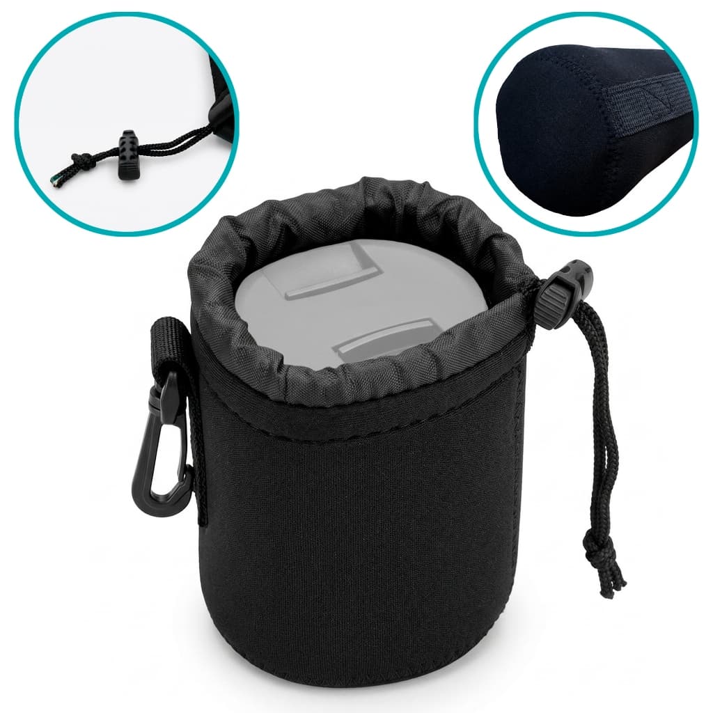 Case Porta Lente Em Neoprene Para Transporte Seguro De Objetivas Fotográficas DSLR E Mirrorless