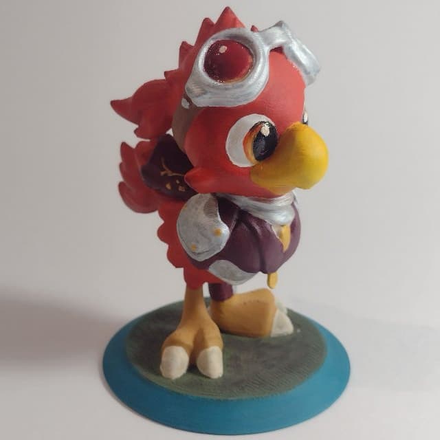 Action Figure Chocobo Chandra Magic The Gathering MTG e Final Fantasy | Pintado à Mão em PLA
