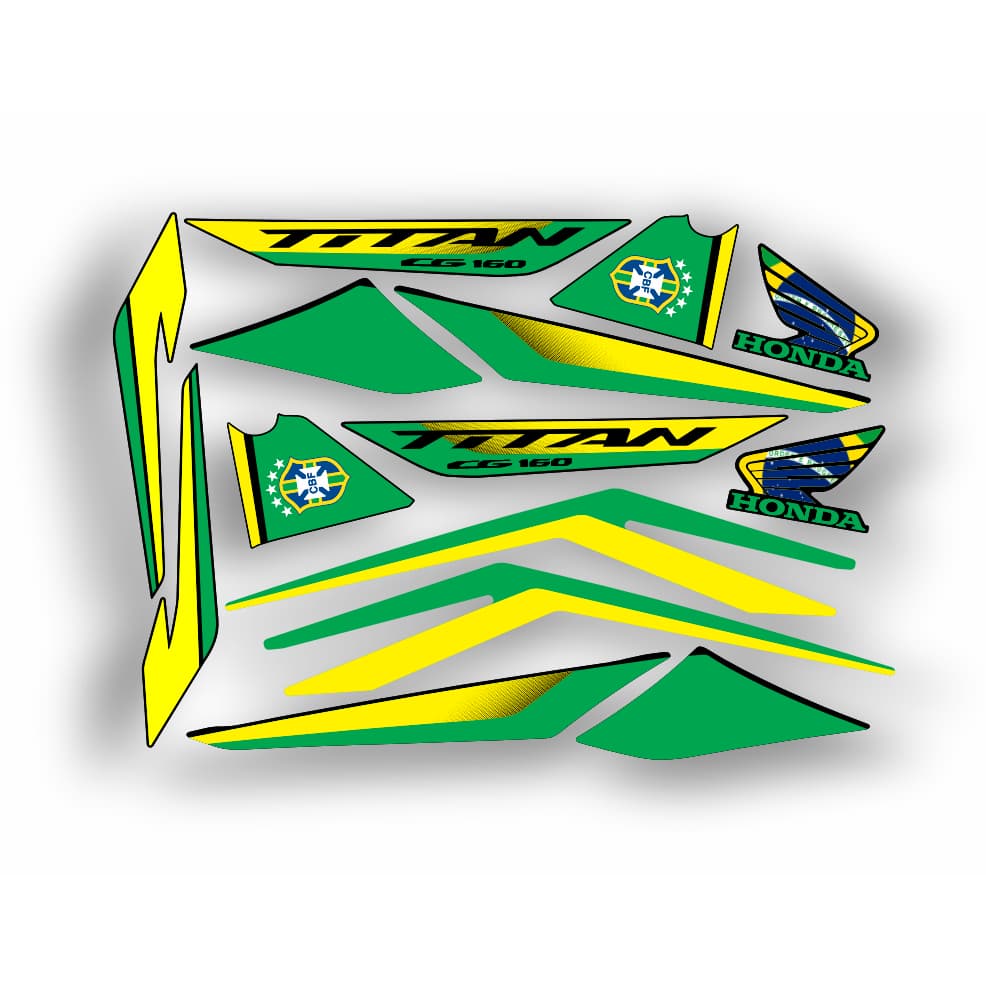 ADESIVOS PARA TITAN 160 MODELO BRASIL