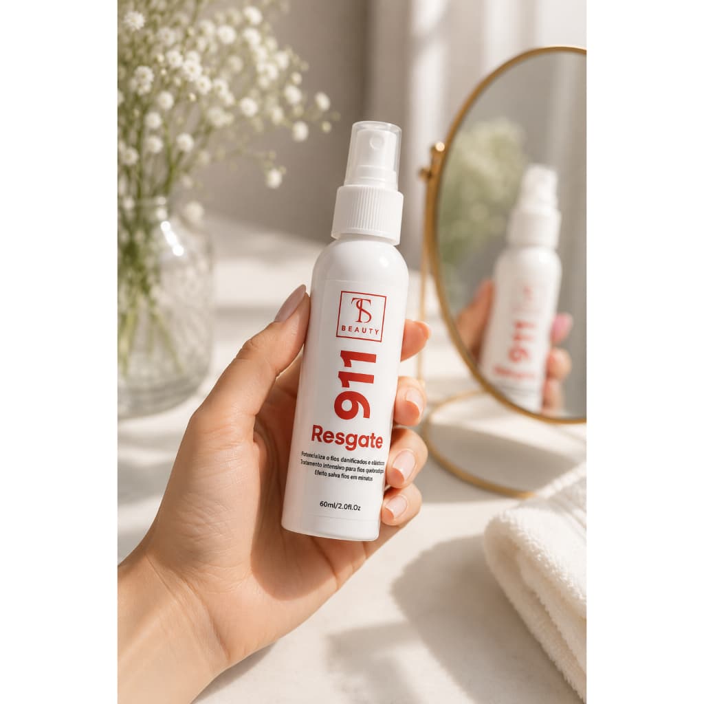 Máscara Líquida 911 Resgate 60ml | Reconstrução Capilar Profunda e Reparação Imediata