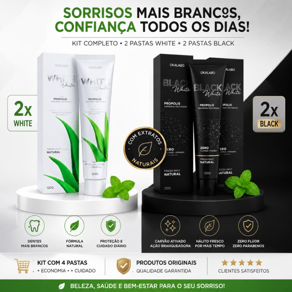 Kit 2 Gel Dental Aloe Vera + 2 Gel Dental Luci Luci