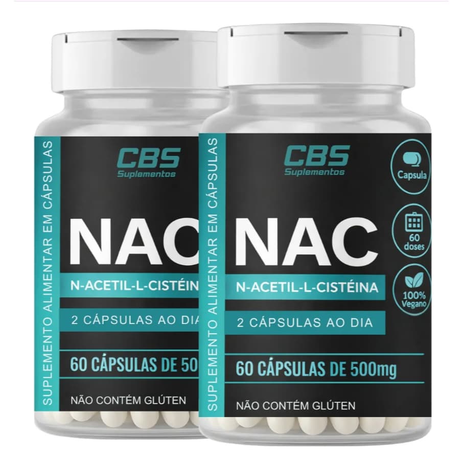 2 Nac 120 Capls Limpeza Profunda / Hepático - Envio Rápido