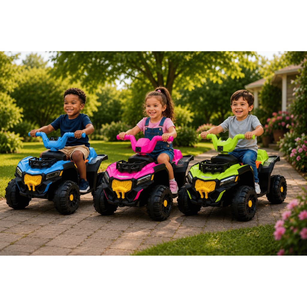 Quadriciclo Elétrico Infantil 6V Moto Criança Passeio Brinquedo Seguro Presente Menino Menina