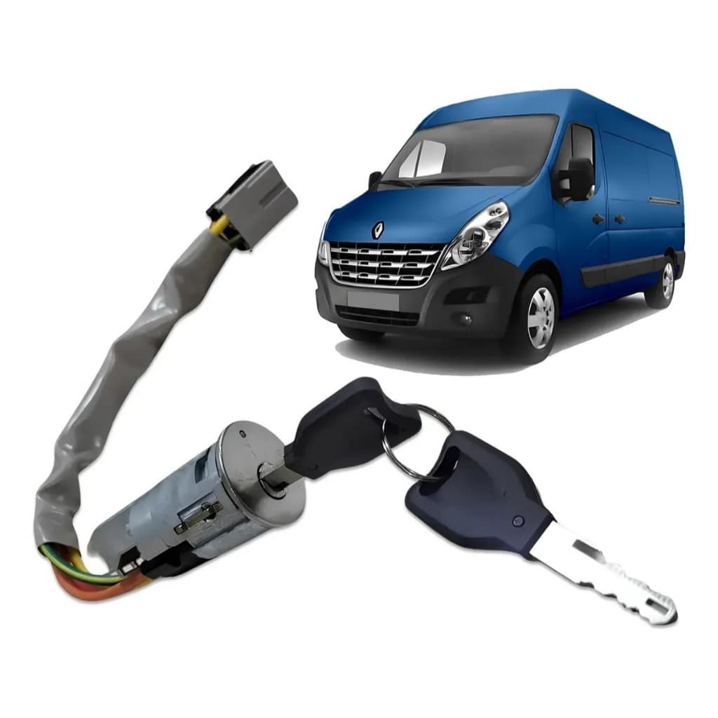 Trava Coluna de Direção Renault Master 2002 a 2013 Com Parte Elétrica