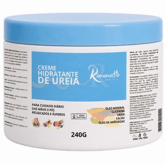Creme Hidratante De Uréia 240g Pés Rachados E Ressecados