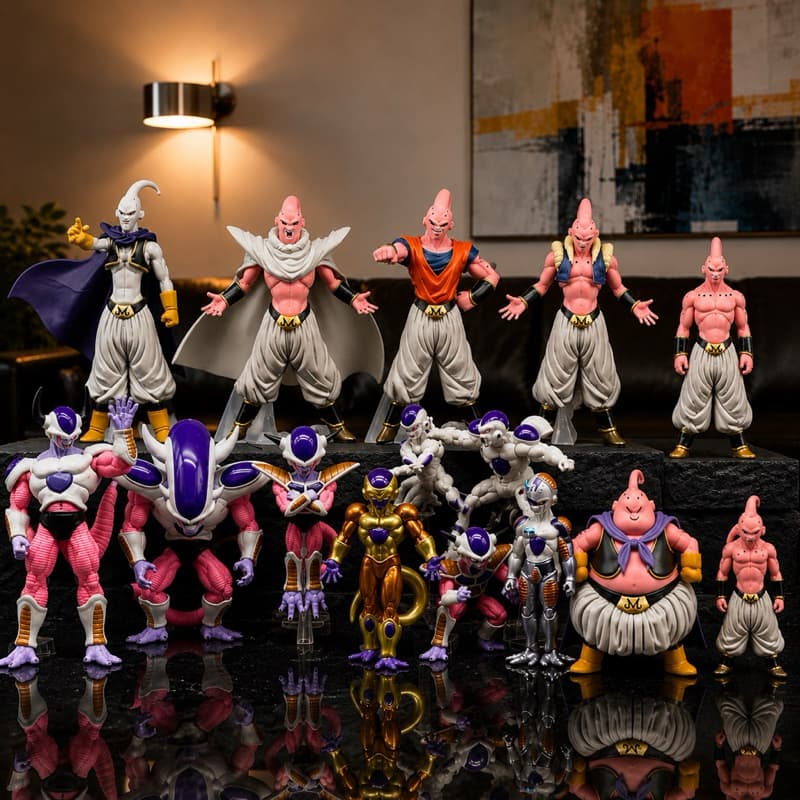 Action Figure Freeza E Majin Boo Lote Com 8 Peças 8- 12Cm Dragon Ball Z