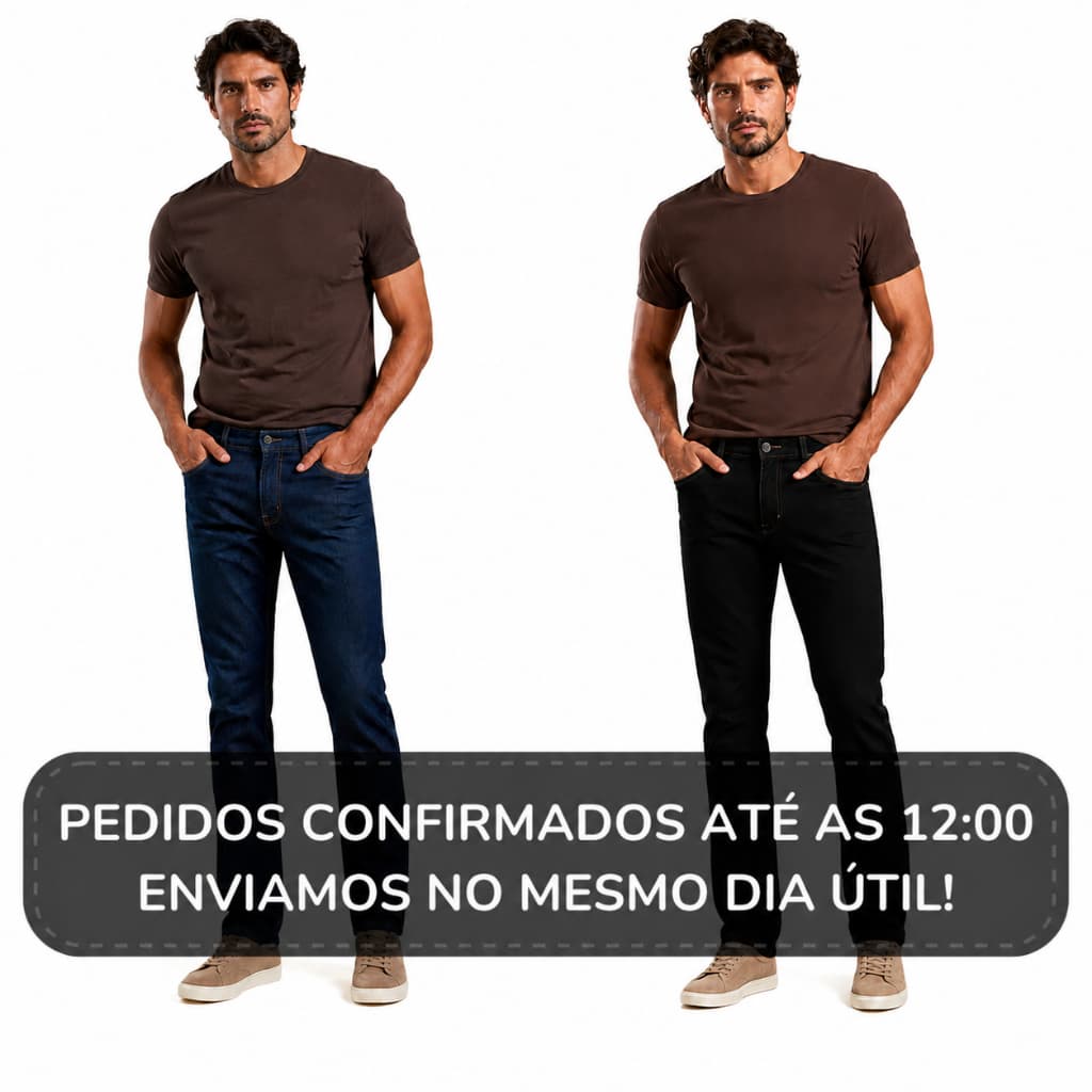 Kit 2 Calça Jeans Masculina Premium Lavagem Moderna e Estilo Exclusivo