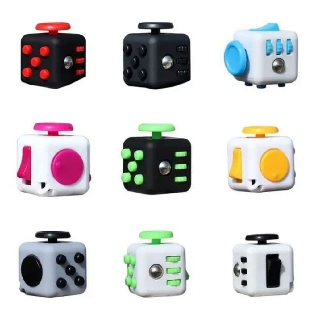 Fidget Cubo Ansiedade Cube Anti Estresse Dedo Apertar Toy