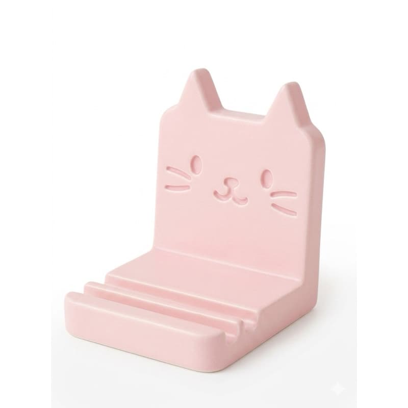 Suporte De Celular De Mesa Gatinho Kawaii Fofo Porta Smartphone Universal Criativo Decoração Escritório Quarto